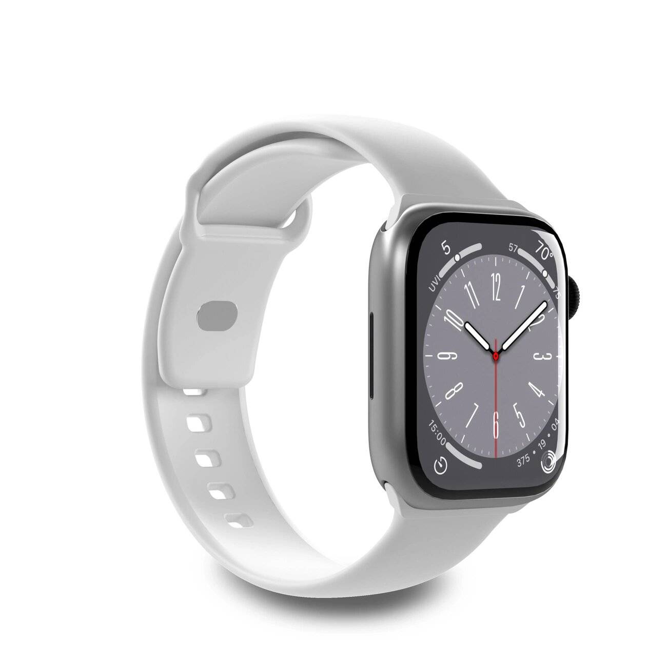 Puro Icon Silikonarmband Apple Watch 42 / 44 45 49 mm - weiß 2 Stk.