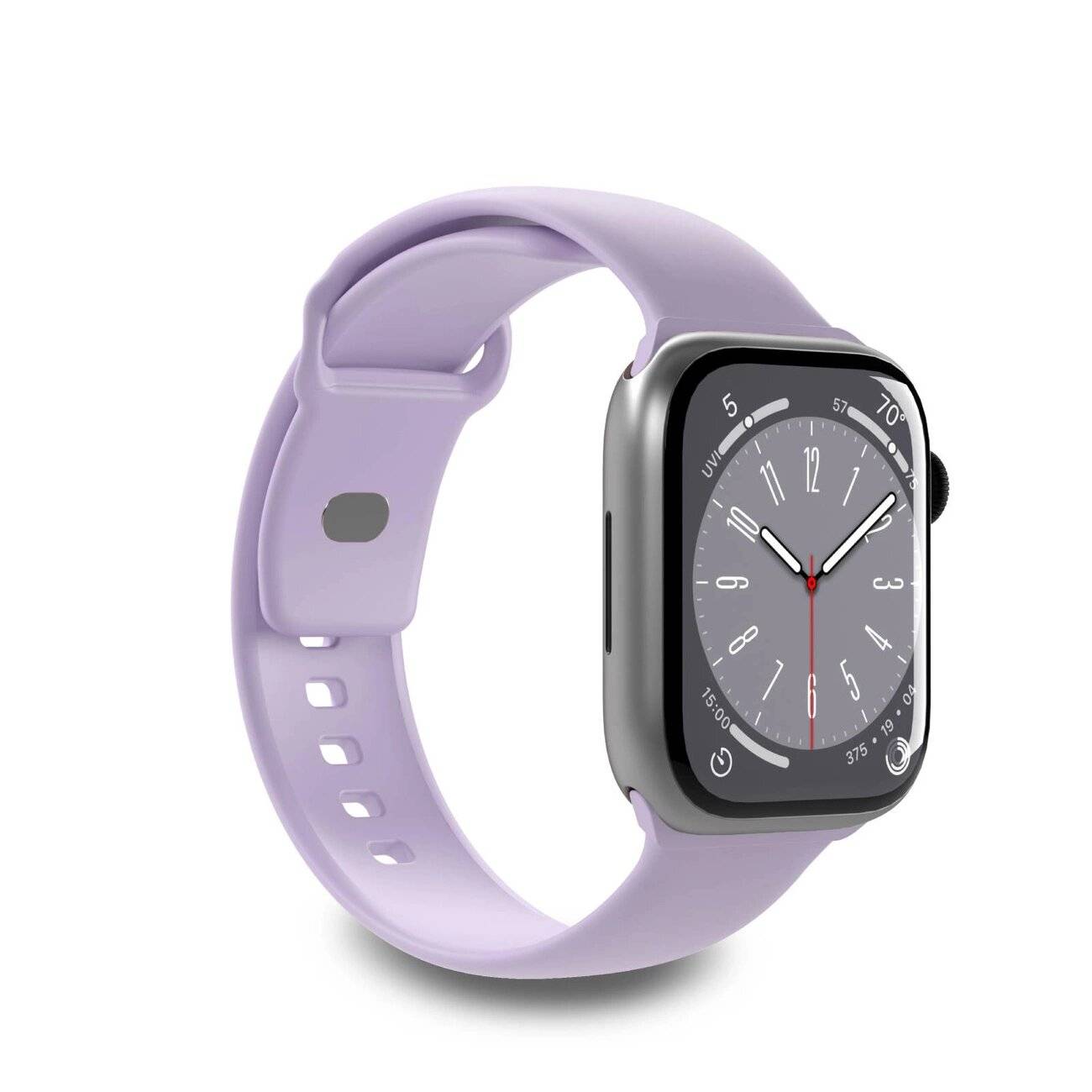Puro Icon Silikonarmband Apple Watch 42 / 44 45 49 mm - Lavendel 2 Stk.