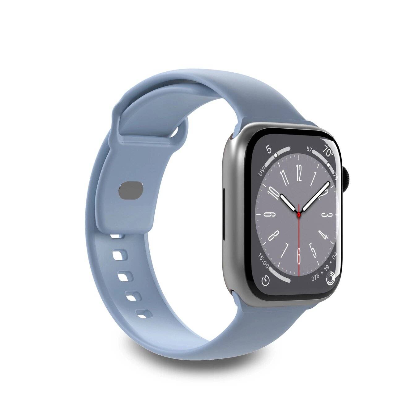 Puro Icon Silikonarmband Apple Watch 42 / 44 45 49 mm - Hellblau 2 Stk.