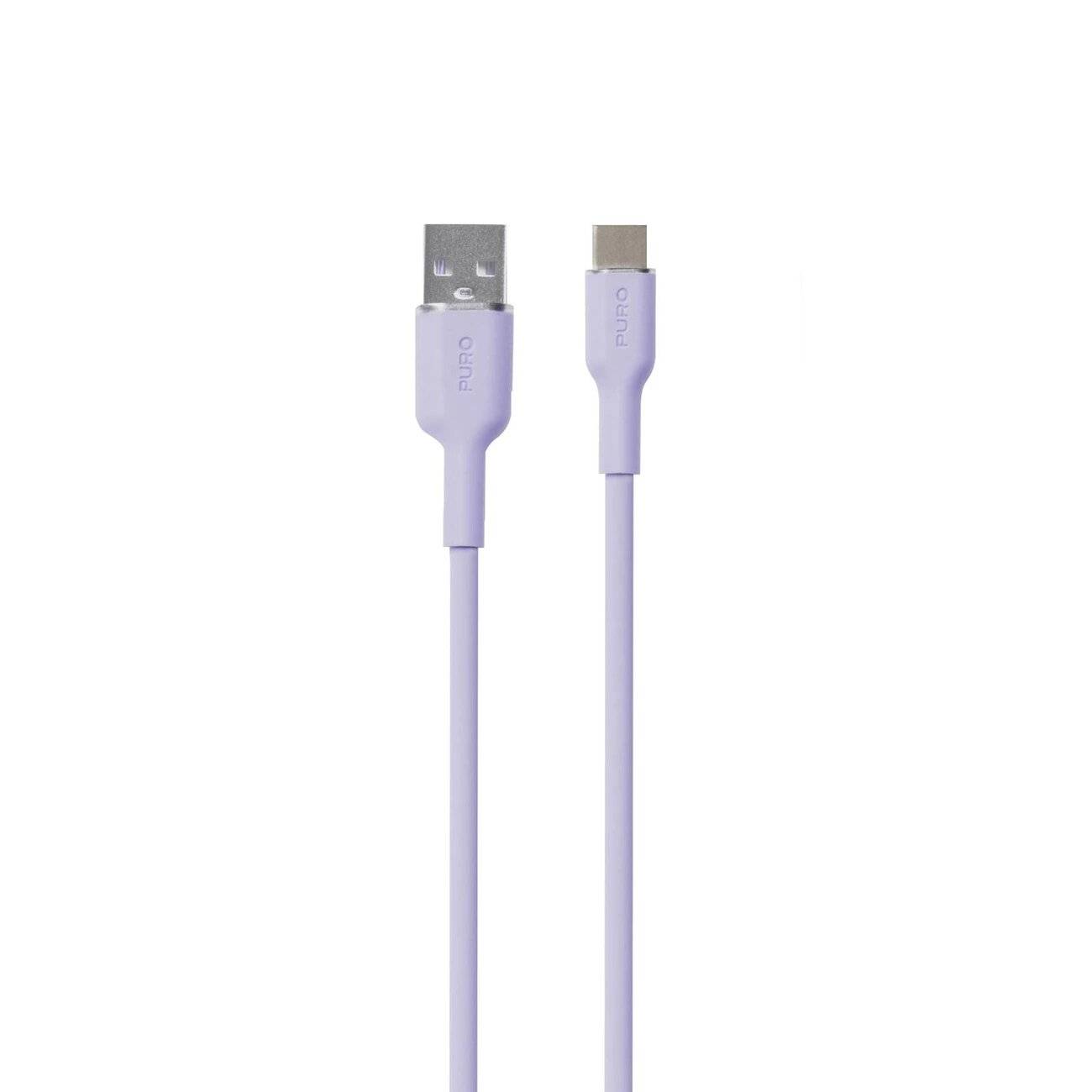 Puro Soft USB-A - USB-C-Kabel 1,5 m Lila