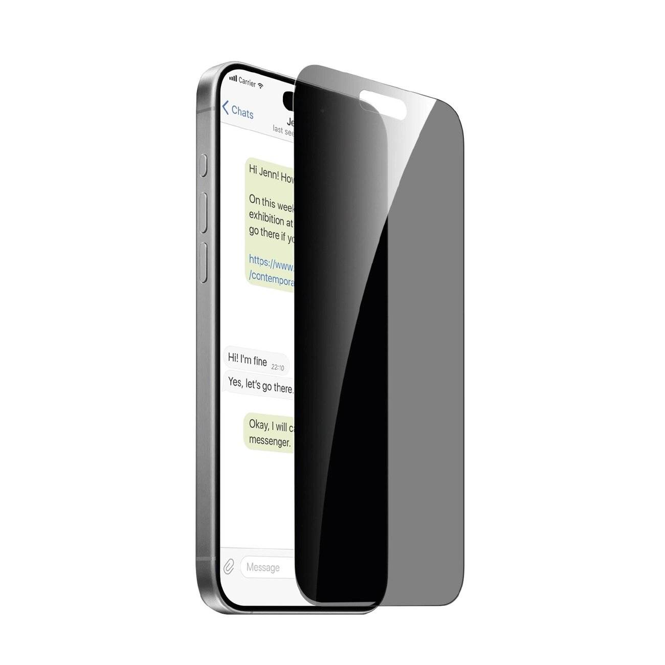 Puro Privacy gehärtetes Glas iPhone 16 Pro Max / 15