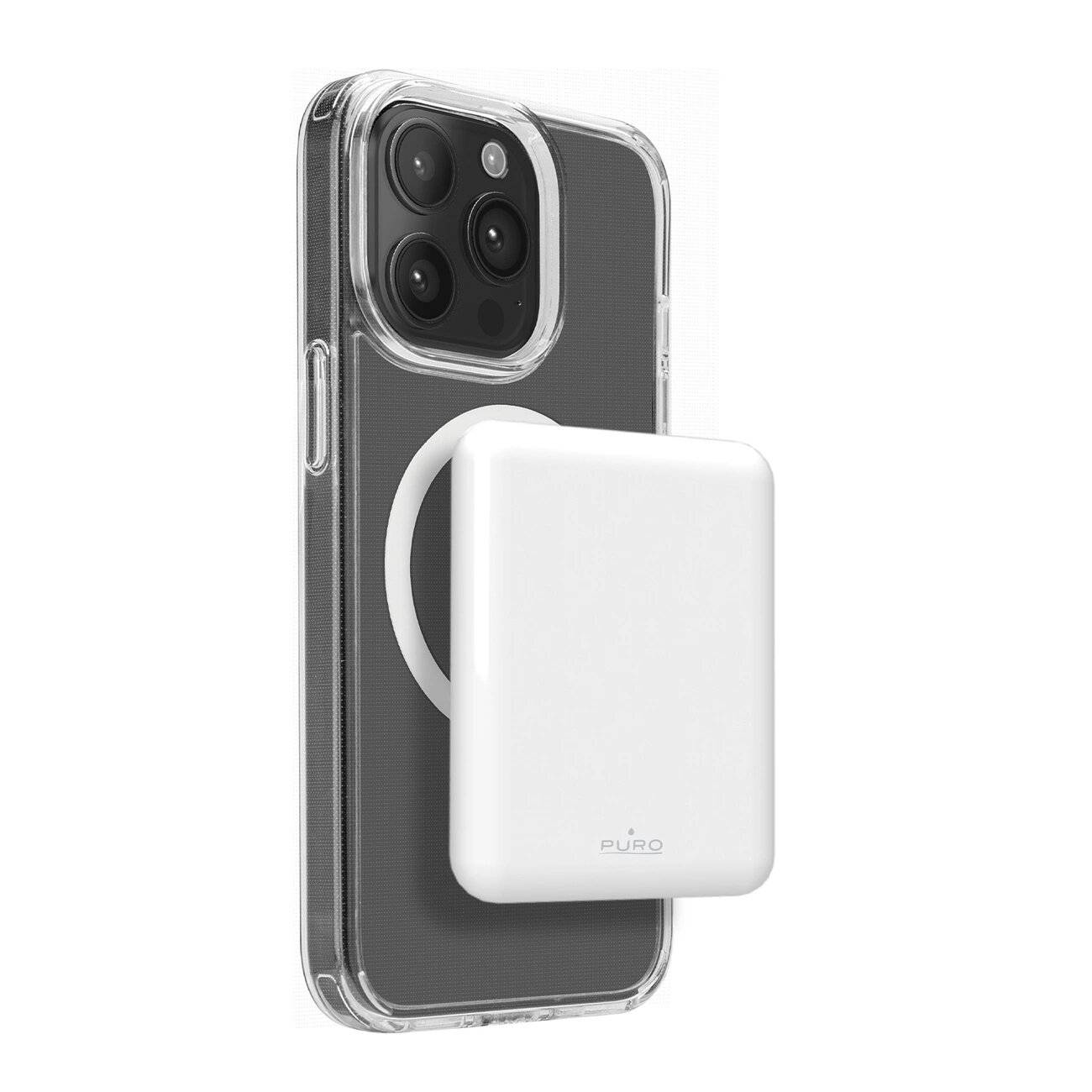 Puro Power Mag 5000 mAh Powerbank MagSafe USB-C – weiß