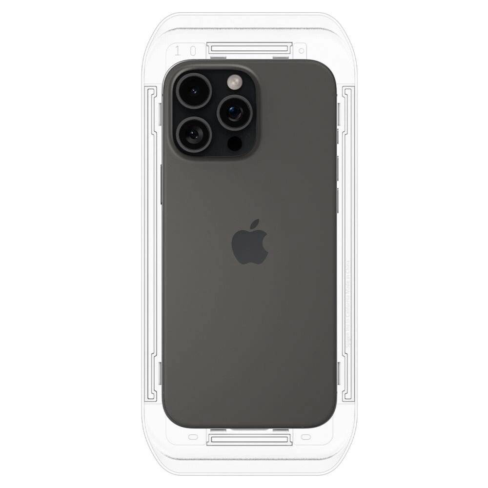 Spigen Glas.tR EZ Fit Privacy gehärtetes Glas iPhone 16 Pro – 2 Stk.