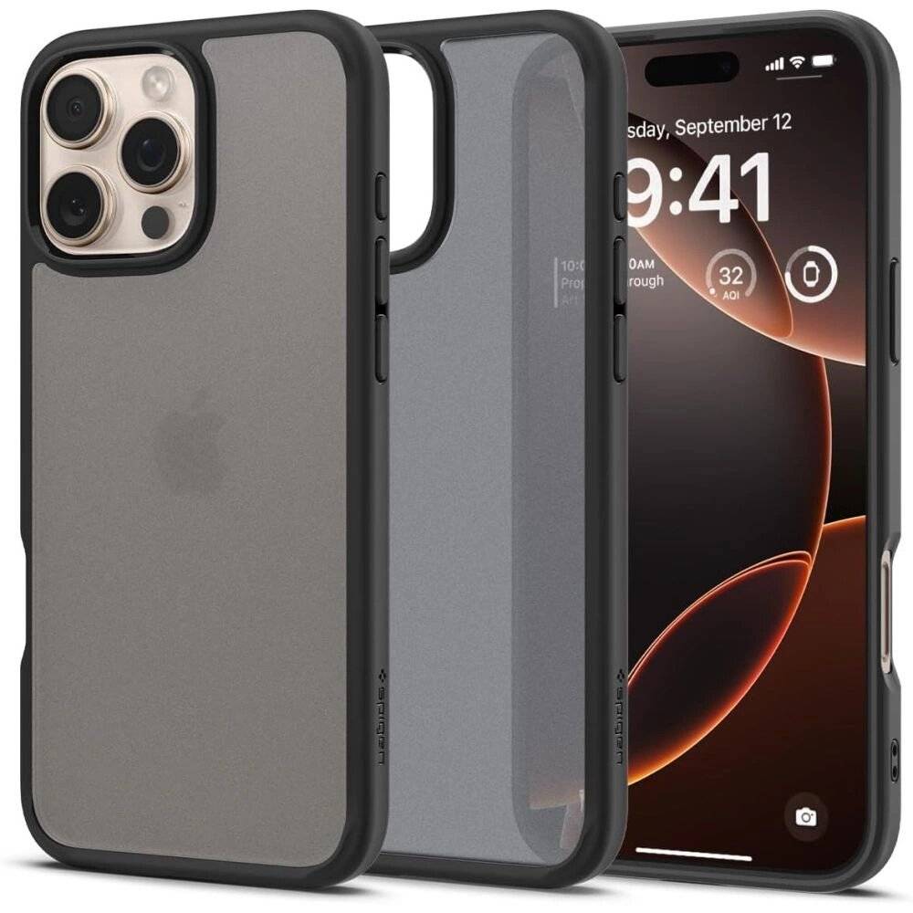 Spigen Ultra Hybrid-Hülle iPhone 16 Pro Max – Schwarz