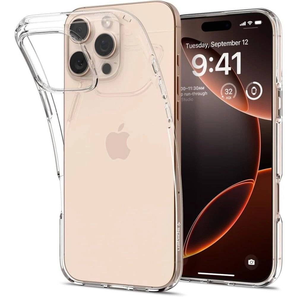 Spigen Liquid Crystal Hülle iPhone 16 Pro – transparent