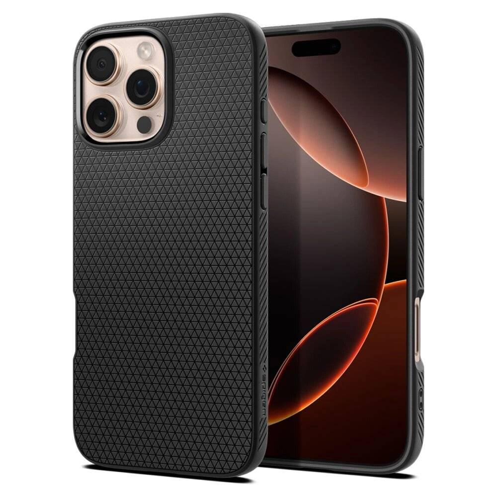 Spigen Liquid Air Hülle iPhone 16 Pro – Schwarz