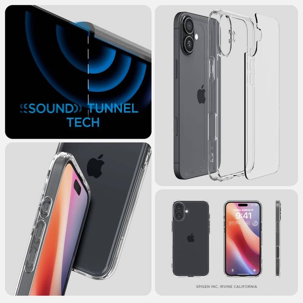 Spigen Ultra Hybrid-Hülle iPhone 16 Plus – transparent