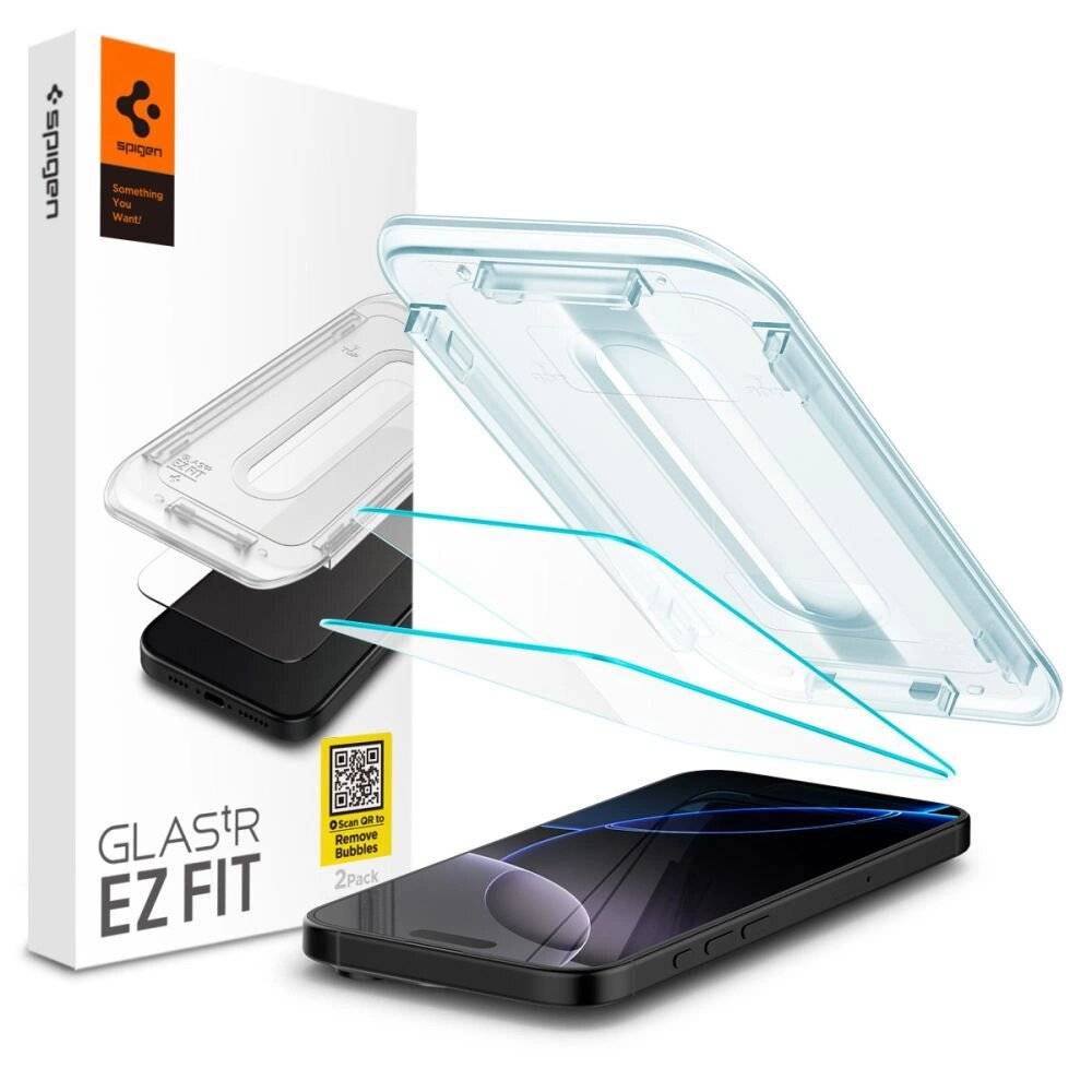 Spigen Glas.tR EZ Fit gehärtetes Glas iPhone 16 Pro Max - 2 Stk.