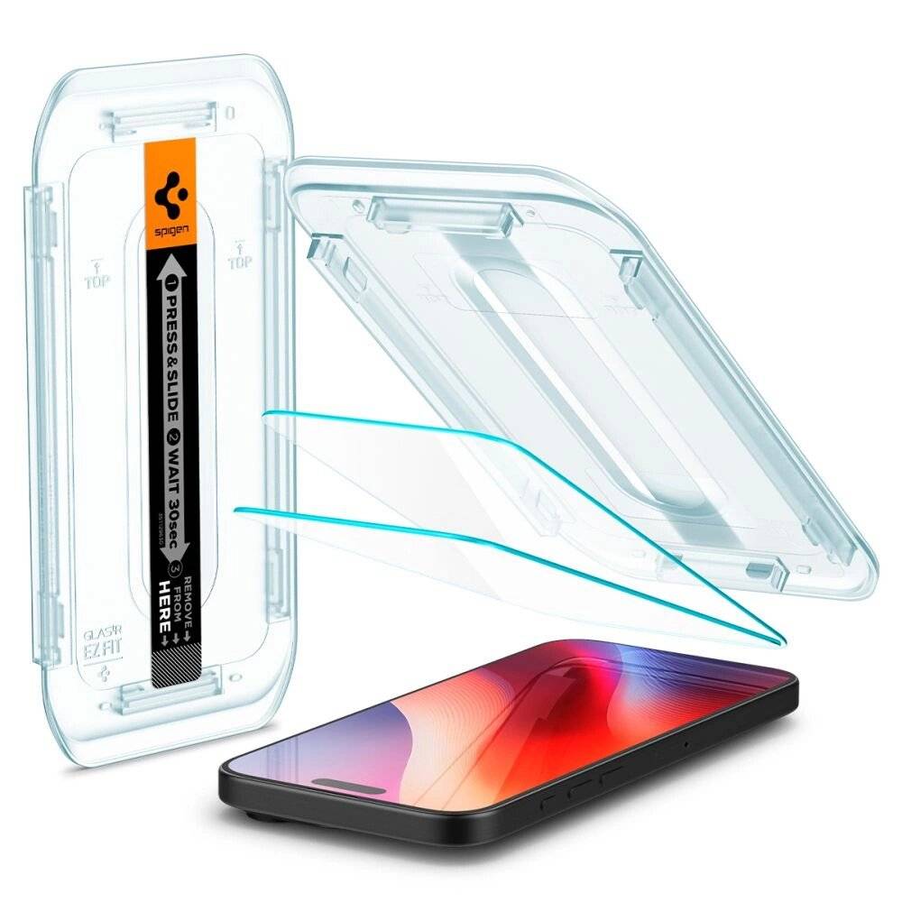 Spigen Glas.tR EZ Fit gehärtetes Glas iPhone 16 Pro Max - 2 Stk.