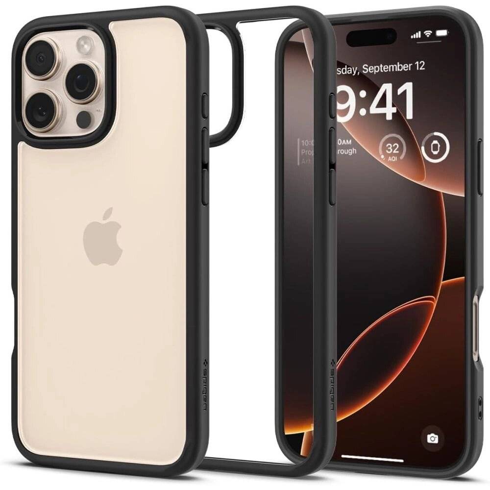 Spigen Ultra Hybrid-Hülle iPhone 16 Pro Max – Mattschwarz