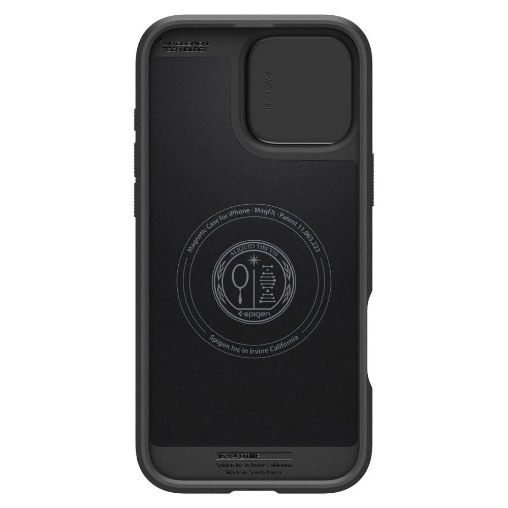 Spigen Optik Armor Mag Hülle MagSafe iPhone 16 Pro Max – Schwarz