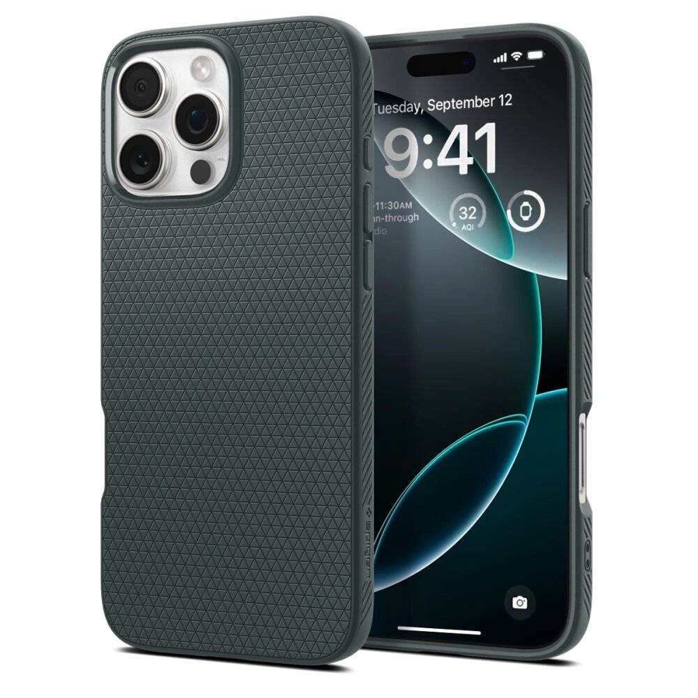 Spigen Liquid Air Hülle iPhone 16 Pro Max – grün
