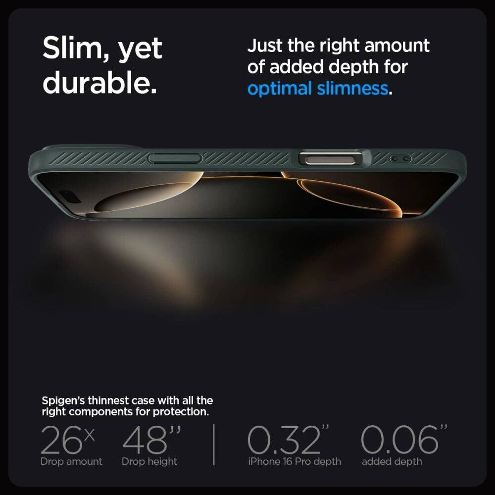 Spigen Liquid Air Hülle iPhone 16 Pro Max – grün