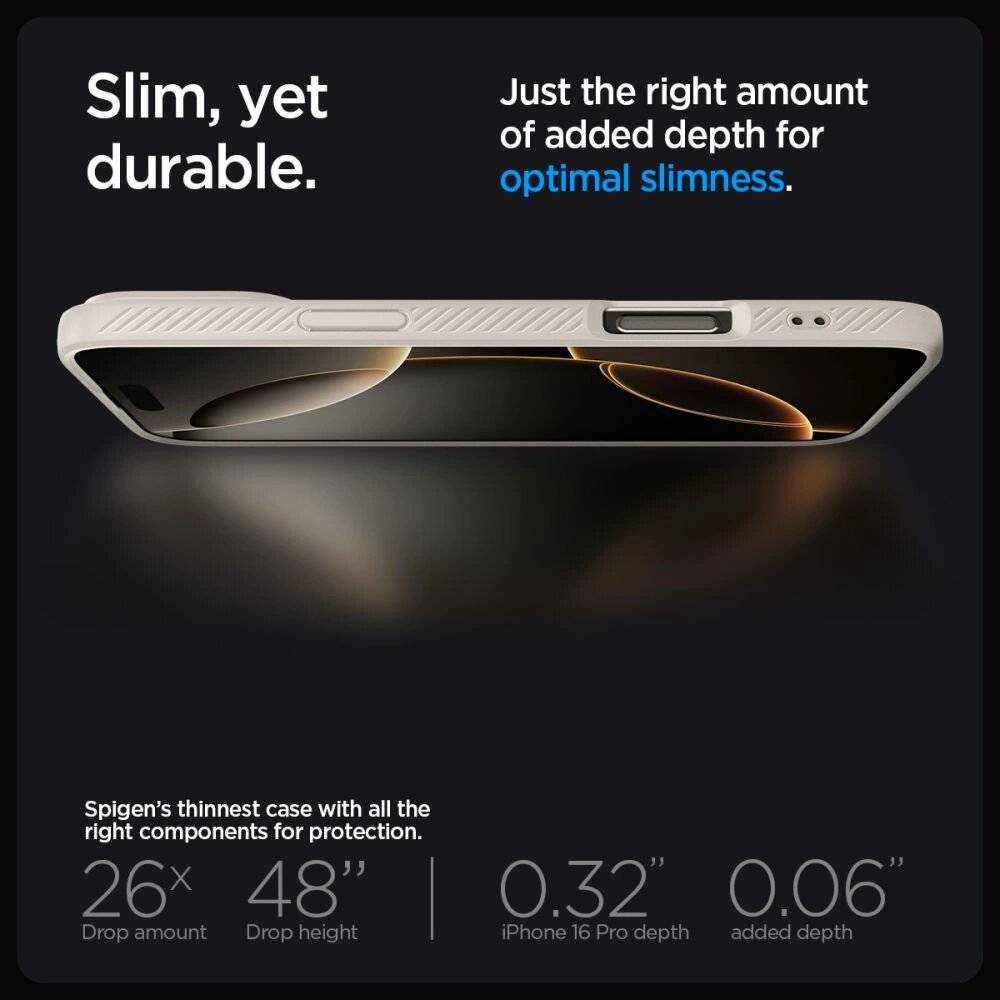 Spigen Liquid Air Hülle iPhone 16 Pro Max – Titan