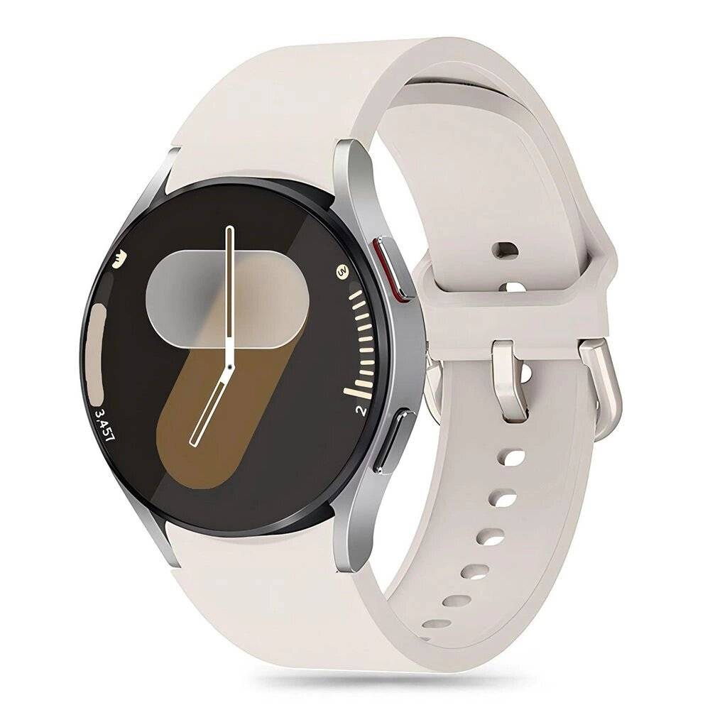 Tech-Protect Silikonarmband Samsung Galaxy Watch 4 / 5 Pro 6 7 FE - Beige