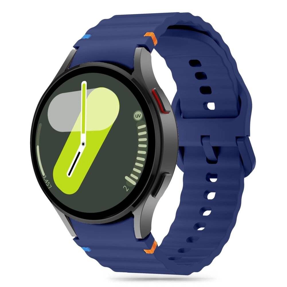 Tech-Protect Silikon-Sportarmband Samsung Galaxy Watch 4/5/5 Pro/6/7/FE – Blau