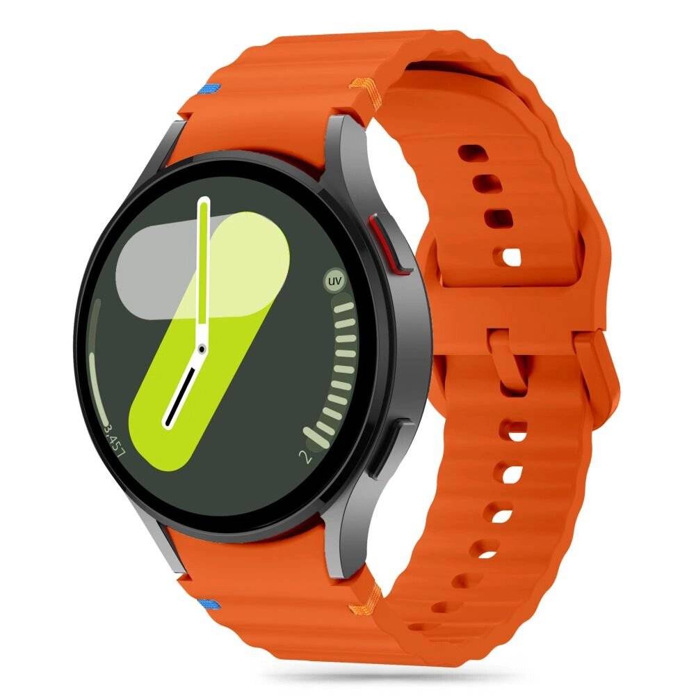 Tech-Protect Silikon-Sportarmband Samsung Galaxy Watch 4/5/5 Pro/6/7/FE – Orange
