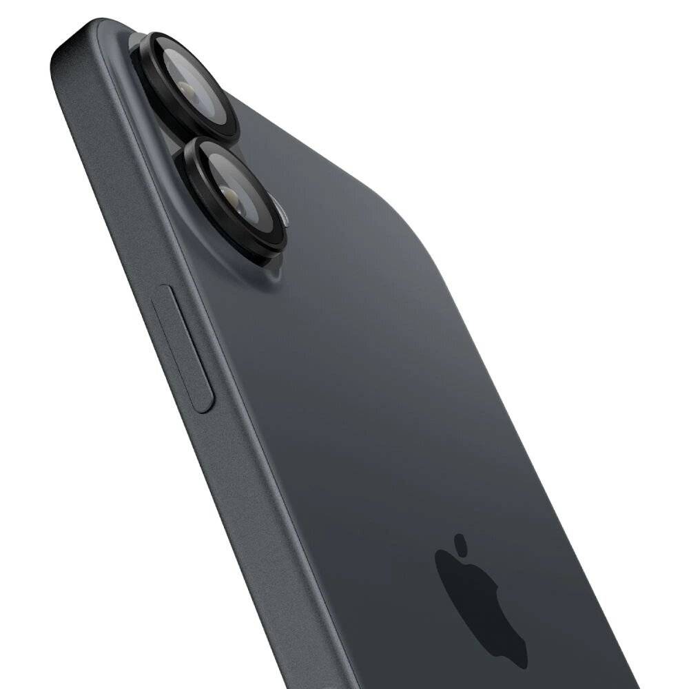 Spigen Glass tR EZ Fit Optik Pro gehärtetes Glas iPhone 16 Plus Kamera 2 Stück – Schwarz