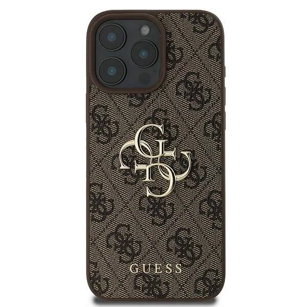 Guess 4G Big Logo Hülle iPhone 16 Pro – braun