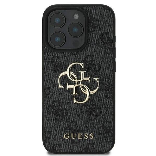 Guess 4G Big Logo Hülle iPhone 16 Pro – Schwarz