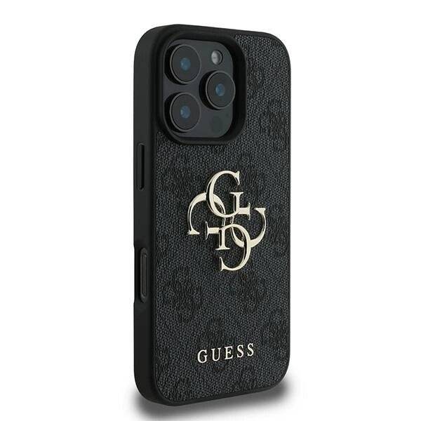 Guess 4G Big Logo Hülle iPhone 16 Pro – Schwarz