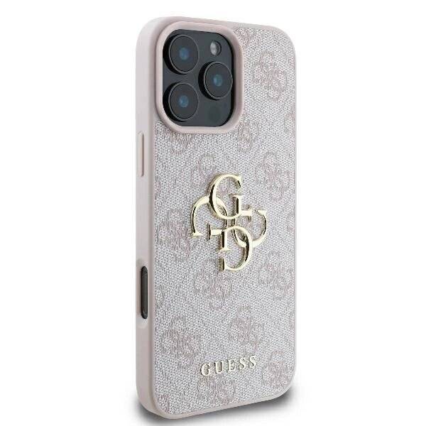 Guess 4G Big Logo Hülle iPhone 16 Pro – Rosa