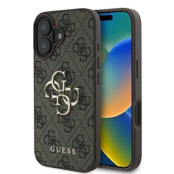 Guess 4G Big Logo Hülle iPhone 16 – braun