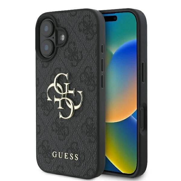 Guess 4G Big Logo Hülle iPhone 16 – Schwarz
