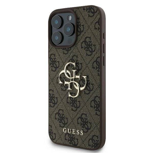 Guess 4G Big Logo Hülle iPhone 16 Pro Max – braun