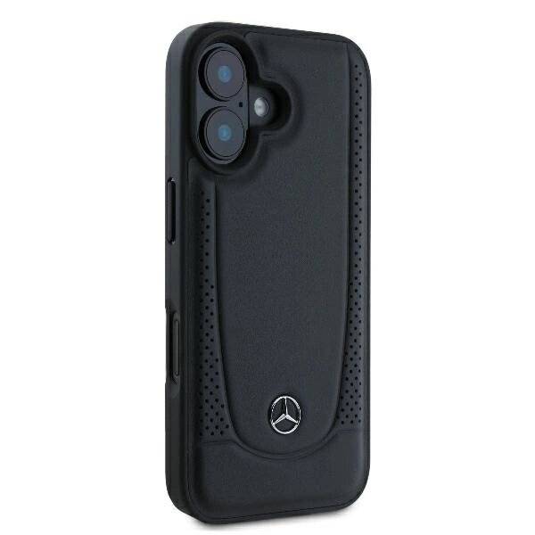 Mercedes Urban Lederhülle iPhone 16 Plus – Schwarz