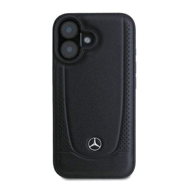 Mercedes Urban Lederhülle iPhone 16 Plus – Schwarz