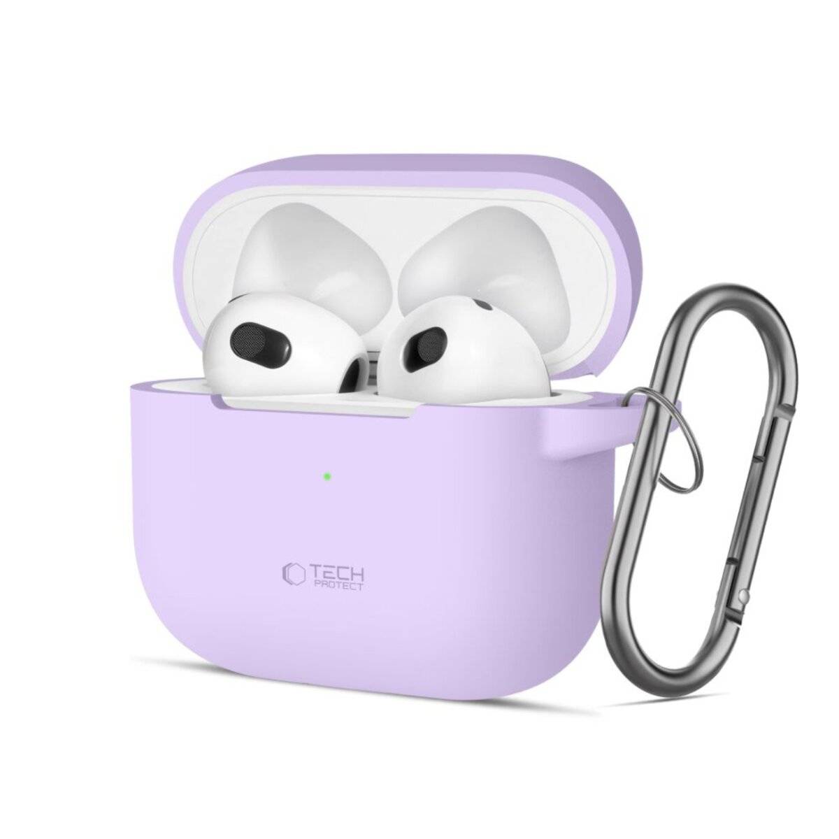 Tech-Protect Silikon-Hakenhülle Apple AirPods 3 – Lila