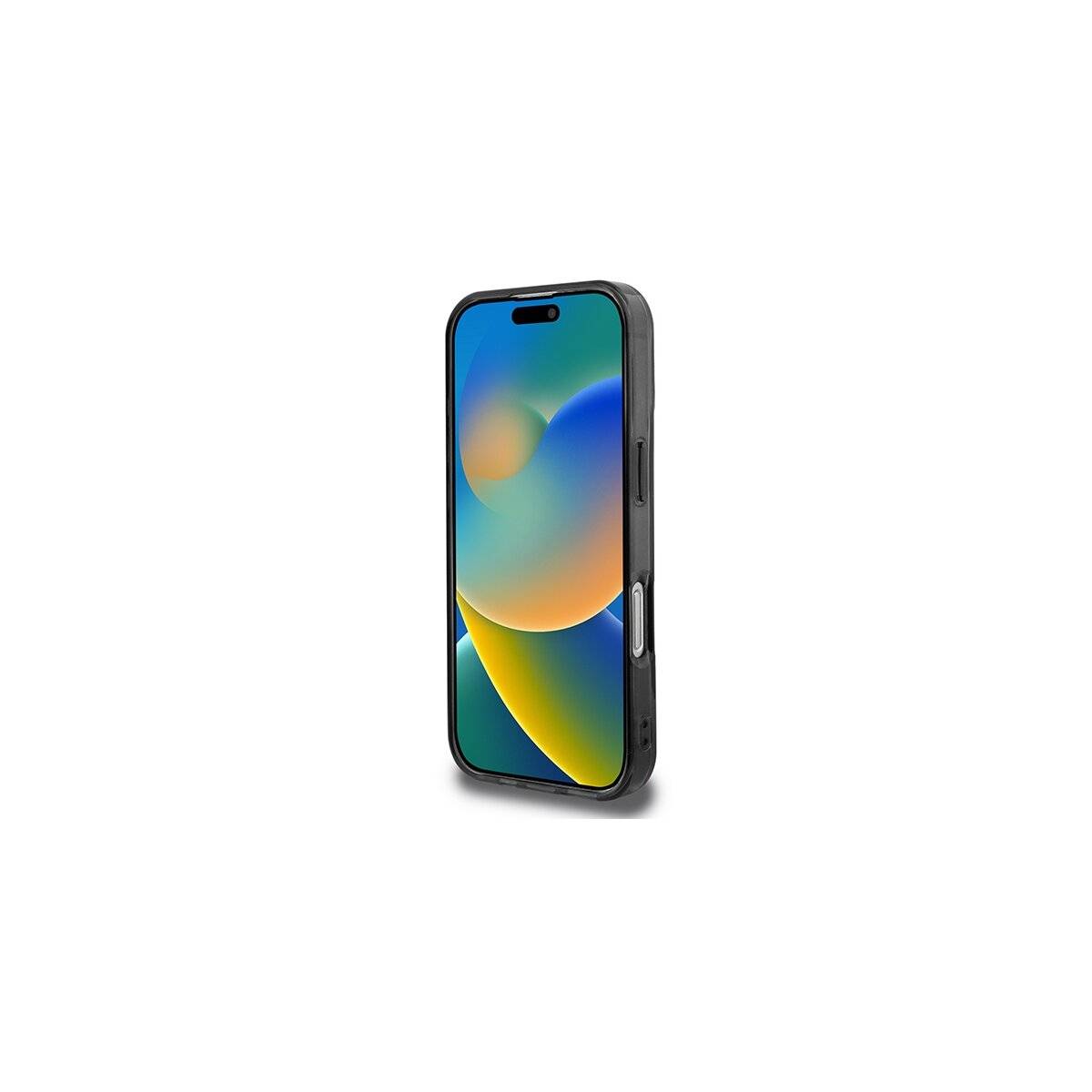 BMW Motosport IML Vertical Stripe Hülle iPhone 16 Pro – grau