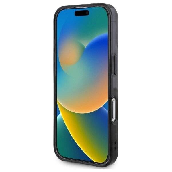 BMW Motosport IML Random Stripes Hülle iPhone 16 Plus – grau