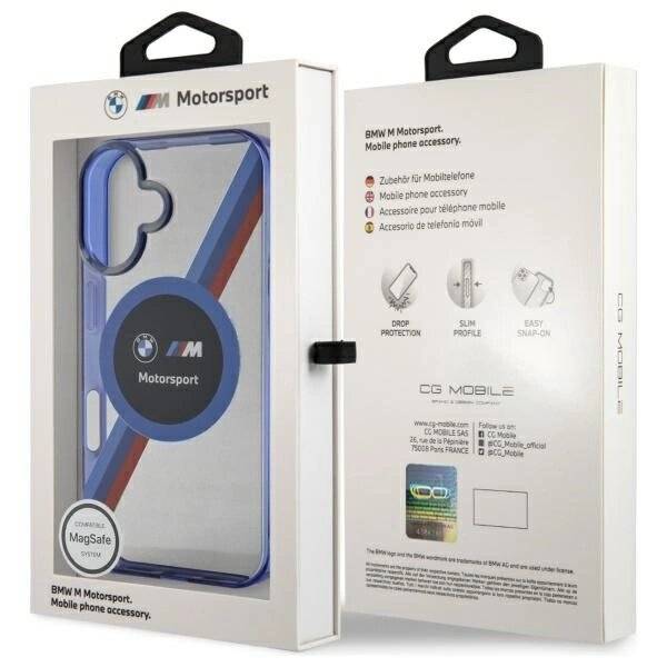 BMW Motosport IML Circle MagSafe Hülle iPhone 16 – Schwarz