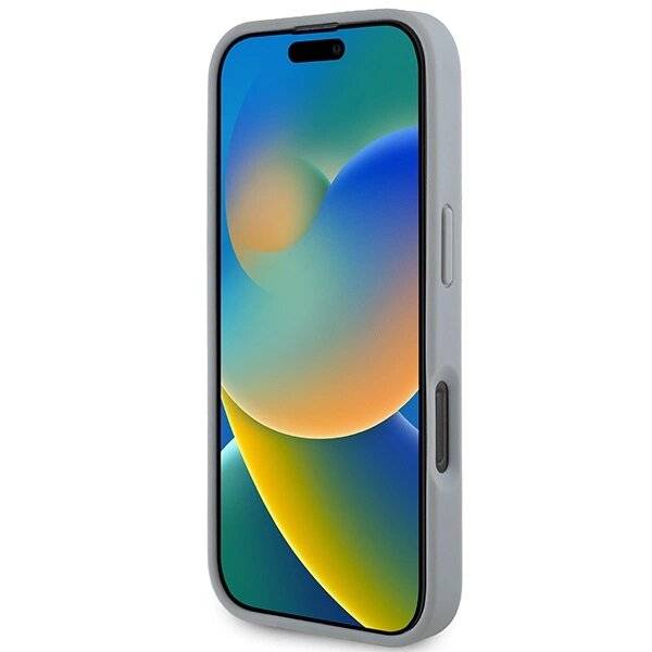 BMW M Carbon Tricolor Line MagSafe Hülle iPhone 16 Pro Max - grau