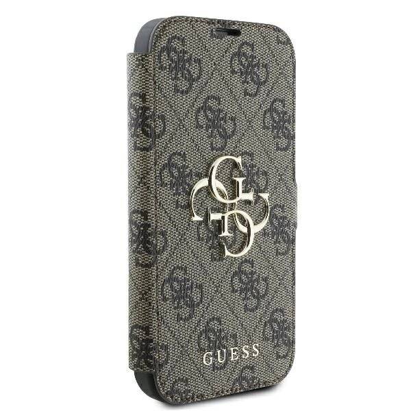 Guess 4G Metal Logo Hülle iPhone 16 Pro – braun