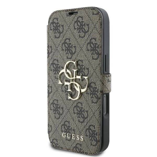 Guess 4G Metal Logo Hülle iPhone 16 Pro – braun