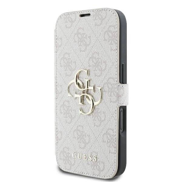 Guess 4G Metal Logo Hülle iPhone 16 Plus – Rosa