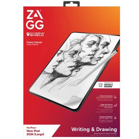 ZAGG InvisibleShield Fusion Canvas antibakterielle Schutzfolie Papierimitat iPad Air 13″ 2024