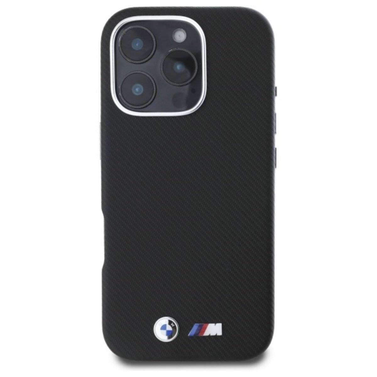 BMW M Edition Kevlar umwickelte Metallhülle iPhone 16 Pro Max – Schwarz