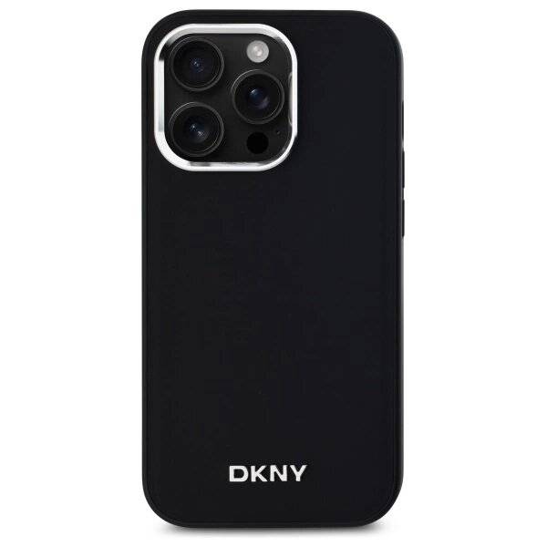 DKNY Plain Logo MagSafe Hülle iPhone 14 Pro – Schwarz