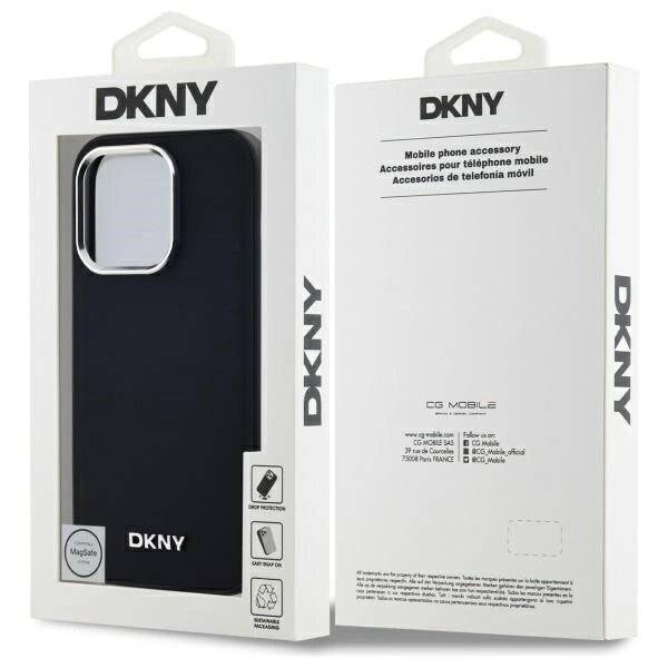 DKNY Plain Logo MagSafe Hülle iPhone 14 Pro – Schwarz