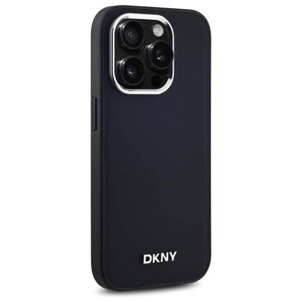 DKNY Plain Logo MagSafe Hülle iPhone 14 Pro – Schwarz