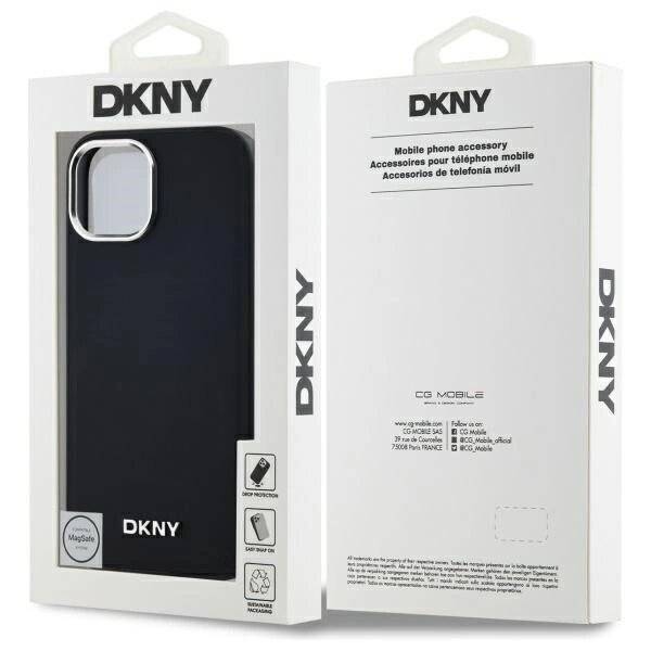 DKNY Plain Logo MagSafe Hülle iPhone 14 – Schwarz