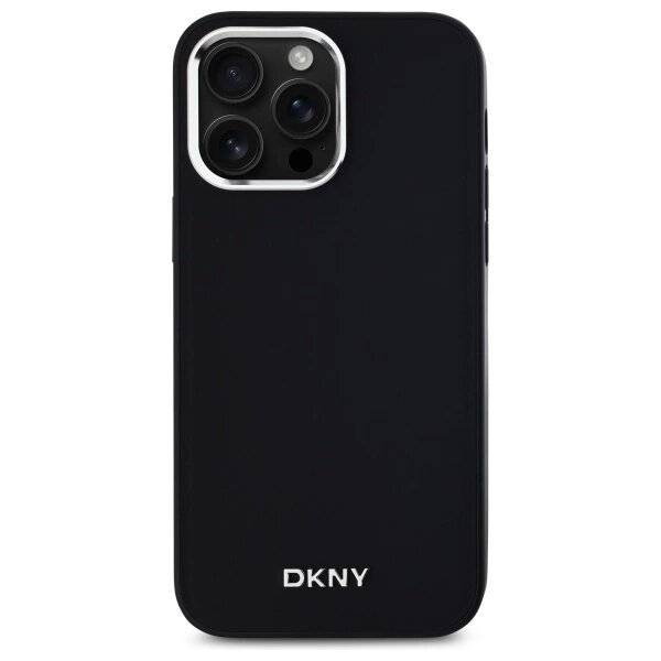 DKNY Plain Logo MagSafe Hülle iPhone 14 Pro Max – Schwarz