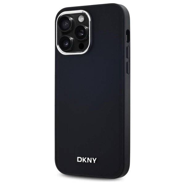 DKNY Plain Logo MagSafe Hülle iPhone 14 Pro Max – Schwarz