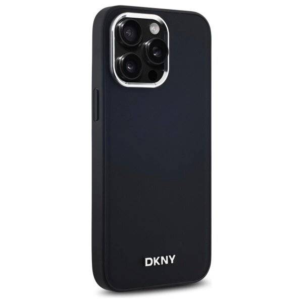 DKNY Plain Logo MagSafe Hülle iPhone 14 Pro Max – Schwarz