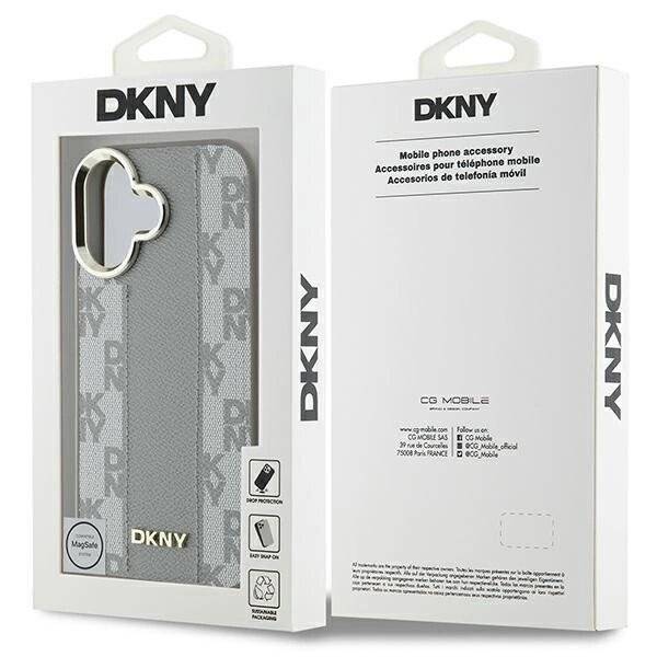 DKNY Checkered Pattern Magsafe-Hülle iPhone 16 – Beige