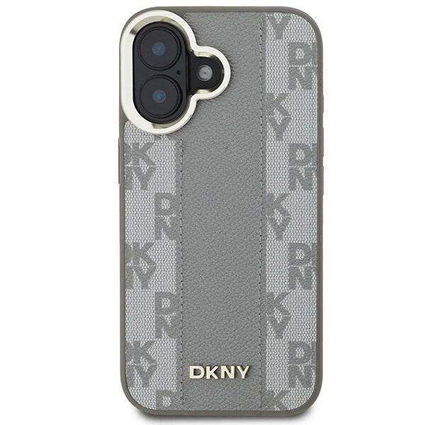 DKNY Checkered Pattern Magsafe-Hülle iPhone 16 – Beige